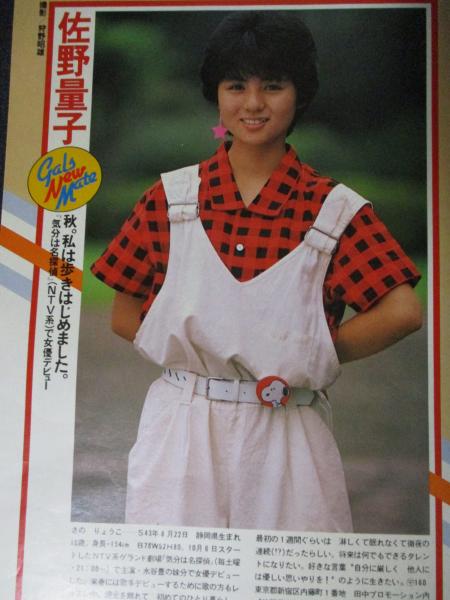切り抜き】佐野量子35ページ ピンナップ1枚 雑誌 女優 歌手