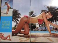 【切り抜き】我妻久子4ページ 昭和 雑誌 グラビア CFガール 水着 当時物