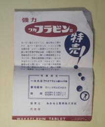 （チラシ）　ワカフラビン錠　（同じもの）2枚
