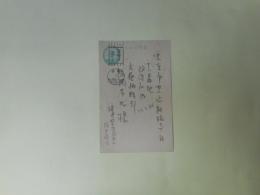 岡田真吉葉書（文藝編輯部・福岡孝成宛・昭和11年1月23日消印）