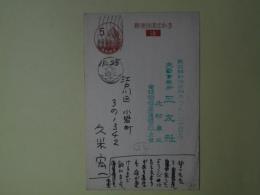 久米宏一（画家）葉書（三友社・北村卓三宛）