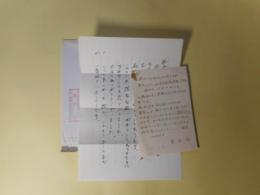 菊田守葉書＋書簡　各1通（藤富保男宛・昭和57年10月26日、10月28日）