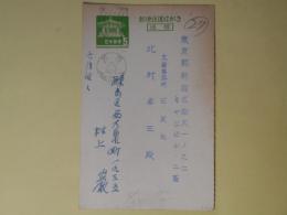 村上巌（画家）葉書（三友社・北村卓三宛）