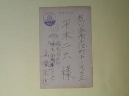 高橋宗近葉書（平木二六宛）