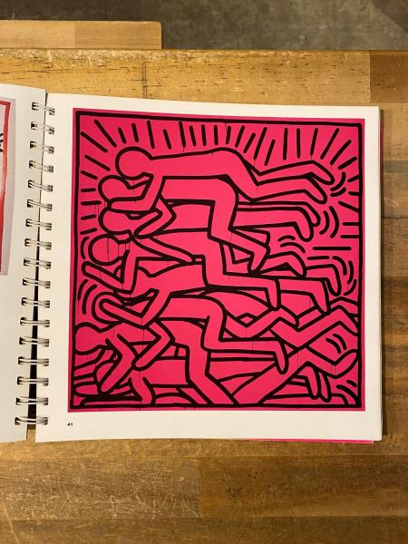 キースヘリングTony Shafrazi Galleryカタログ切取り