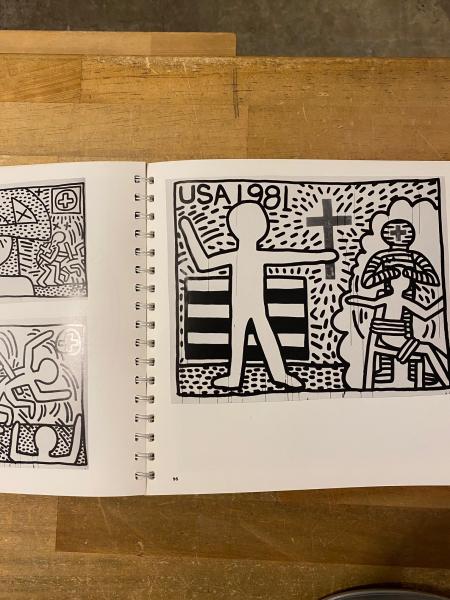 キースヘリング Tony Shafrazi Galleryカタログ 切取り Keith Haring Tony Shafrazi Gallery(Keith Haring (キース