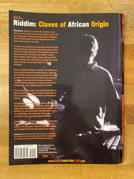 Billy Martin Riddim Claves of African Origin Billy Martin Edited by Dan Thress
