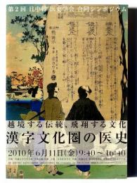 越境する伝統、飛翔する文化 : 漢字文化圏の医史 第二回 日中韓医史学会合同シンポジウム