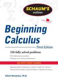 Schaum's Outline of Beginning Calculus Third Edition (Schaum's Outlines)