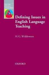 Defining Issues in English Language Teaching (Oxford Applied Linguistics)