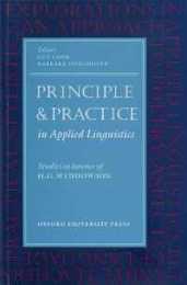 Principle & Practice in Applied Linguistics: Studies in Honour of H.G. Widdowson (Oxford Applied Linguistics)