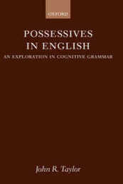 Possessives in English: An Exploration in Cognitive Grammar