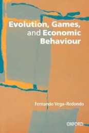 Evolution Games And Economic Behaviour