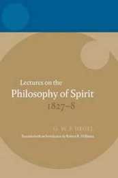 Lectures on the Philosophy of Spirit 1827-8 (Hegel Lectures)