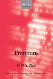 Pronouns (Oxford Studies in Typology and Linguistic Theory)