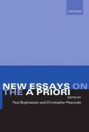 New Essays On The A Priori