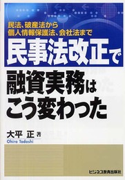 民事法改正で融資実務はこう変わった: 民法、破産法から個人情報保護法、会社法まで