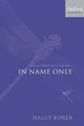 In Name Only (Structuring Sense 1)