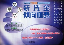 新賃金傾向値表 2008年版: 産業別・規模別・男女別・学歴別