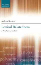 Lexical Relatedness: A Paradigm-based Model