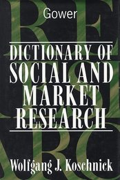 Dictionary of Social and Market Research