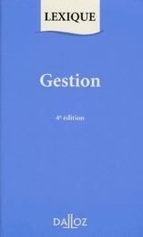 GESTION. Lexique 4eme edition