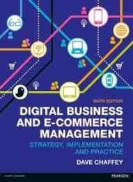 Digital Business & E-commerce Management: Strategy Implementation & Practice