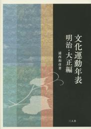 文化運動年表 明治・大正編