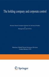 The holding company and corporate control (Nijenrode Studies in Econometrics)
