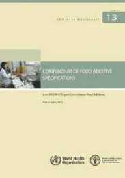 Compendium of Food Additive Specifications: Joint Fao/Who Expert Committee on Food Additives 76th Meeting 2012 (FAO JECFA Monographs)