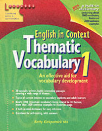 English in Context - Thematic Vocabulary 1(ENGLISH IN CONTEXT)