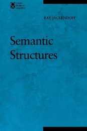 Semantic Structures (Current Studies in Linguistics)