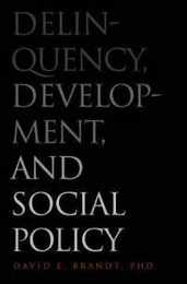 Delinquency Development and Social Policy (Current Perspectives in Psychology)