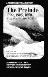 The Prelude: 1799 1805 1850 (Norton Critical Editions)