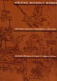Writing Without Words: Alternative Literacies in Mesoamerica and the Andes