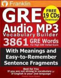 Franklin GRE Audio MP3 Vocabulary Builder: Download 19 CDs with 3861 GRE Words For High GRE Verbal Score