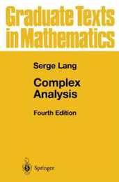 Complex Analysis (Graduate Texts in Mathematics 103)