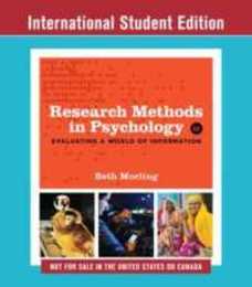 Research Methods in Psychology: Evaluating a World of Information