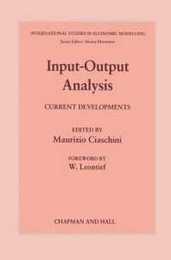 Input-output Analysis (International Studies in Economic Modelling)
