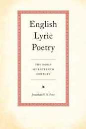 English Lyric Poetry (Early Seventeenth Century)