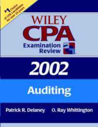 Wiley CPA Examination Review 2002: Auditing