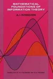 Mathematical Foundations of Information Theory (Dover Books on Mathematics)