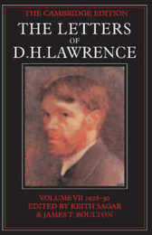 The Letters of D. H. Lawrence (The Cambridge Edition of the Letters of D. H. Lawrence)