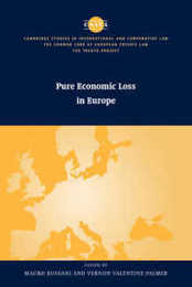 Pure Economic Loss in Europe (The Common Core of European Private Law)