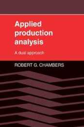 Applied Production Analysis: A Dual Approach