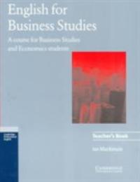 English for Business Studies Teacher's book: A Course for Business Studies and Economics Students