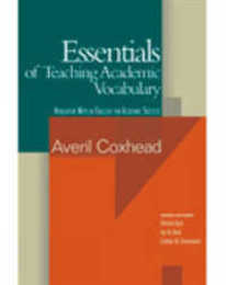 Essential of Teaching Academic Series Essentials of Teaching Academic Vocabulary (176 pp)