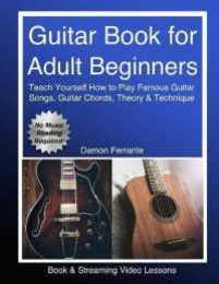 Guitar Book for Adult Beginners: Teach Yourself How to Play Famous Guitar Songs Guitar Chords Music Theory & Technique (Book & Streaming Video Lessons)