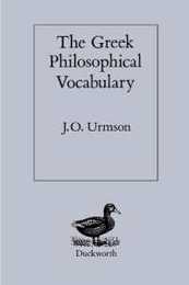 The Greek Philosophical Vocabulary