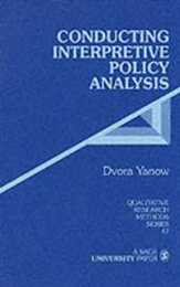 Conducting Interpretive Policy Analysis (Qualitative Research Methods)